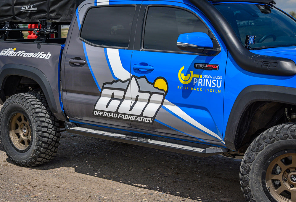 Side View for Side Steps CBI Offroad Fab for Toyota Tacoma