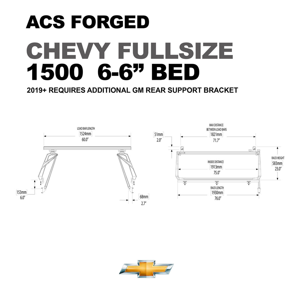 Leitner Designs FORGED Active Cargo System For Chevrolet full-size 1500 6-6" bed