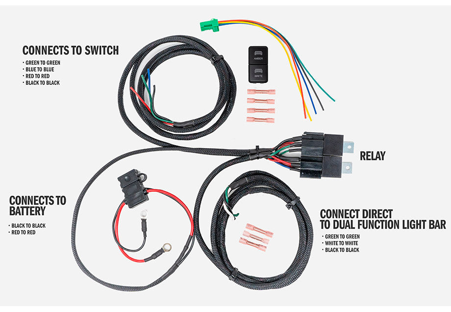 Cali Raised LED Wire Harness Option and Guide