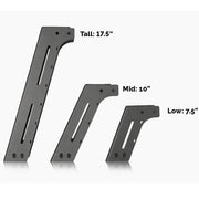 Cali Raised LED Toyota Tacoma Overland Bed Rack 2005-2020 Height Comparison Chart