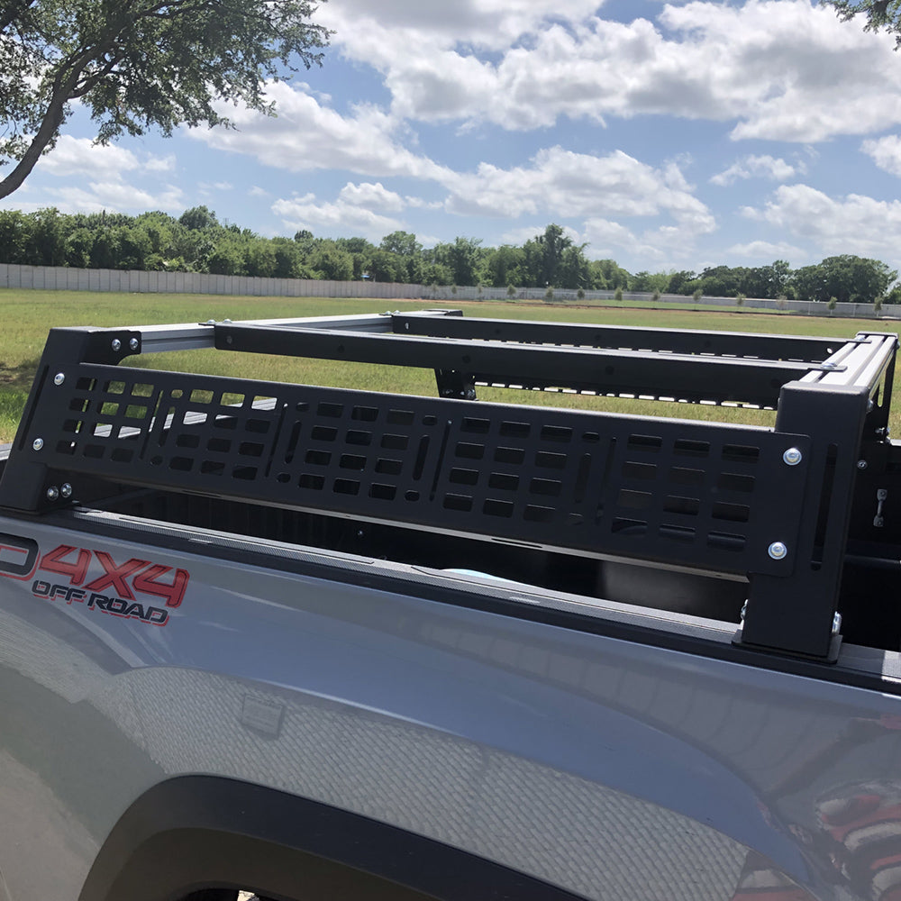 Cali Raised LED Toyota Tacoma Overland Bed Rack 2005-2020 Side View