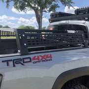 Cali Raised LED Toyota Tacoma Overland Bed Rack 2005-2020 Back-Side View