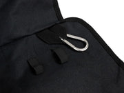 Loop with carabiners are installed for easy access