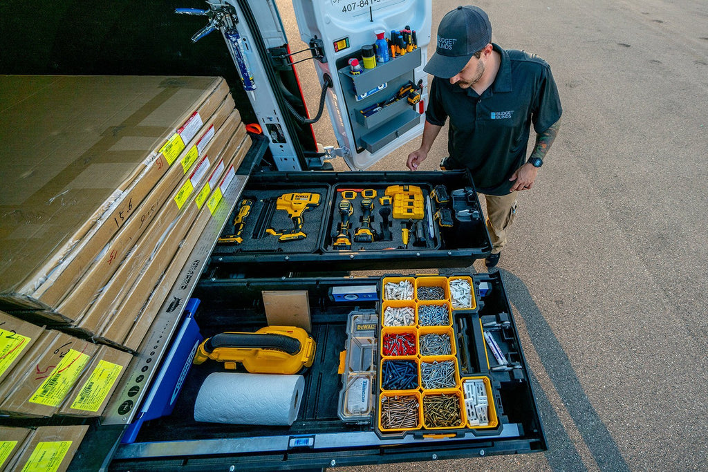 Decked Drawer System for Chevrolet Express Cargo Van Organizing Drawer Kit