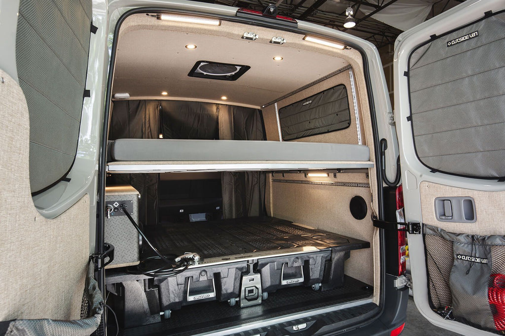 Decked Drawer System for Chevrolet Express Cargo Van Platform Rack