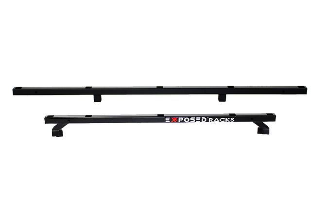 Exposed Racks 9704 Black Click-In Soft Top Roof Rack For Jeep Wrangler JKU