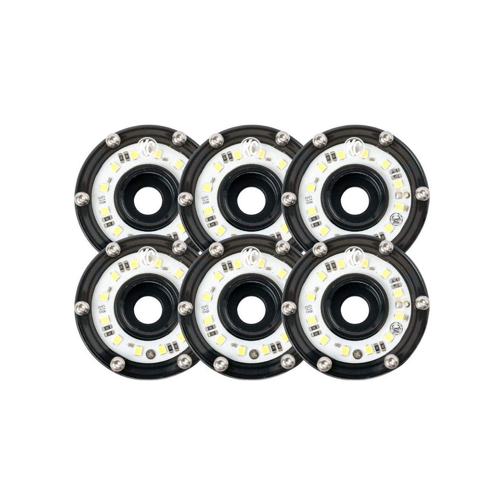 Cyclone LED - 6-light Universal Rock Light by KC Hilites Clear
