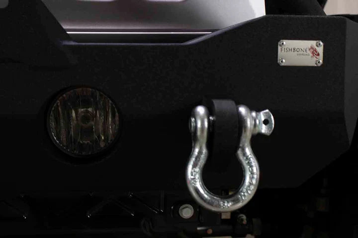 D-Rings and LED Slot for Mako Front Bumper for Jeep Gladiator and Jeep Wrangler JL