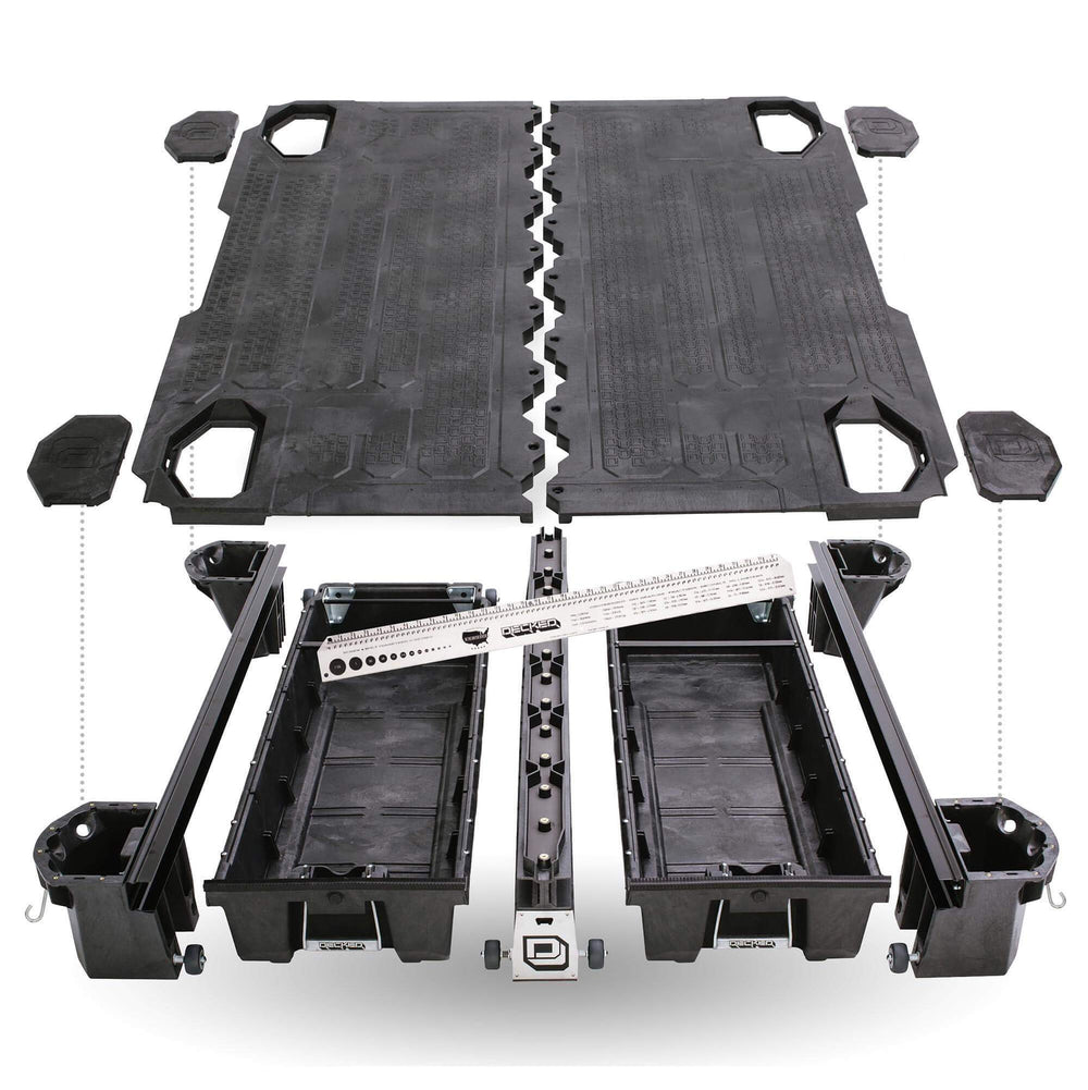 Decked Drawer System Item Breakdown for GMC Savana Cargo Van 