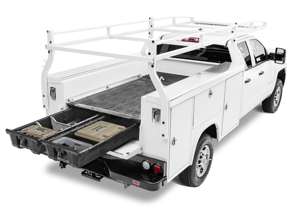 Decked Drawer System for GMC Service Body 1999-Current with 48"-50" Truck Bed Width