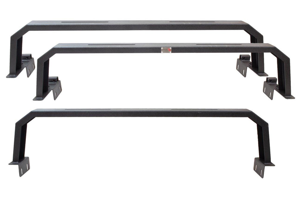 Can bolt into existing factory bed rail OR clamp onto bed side