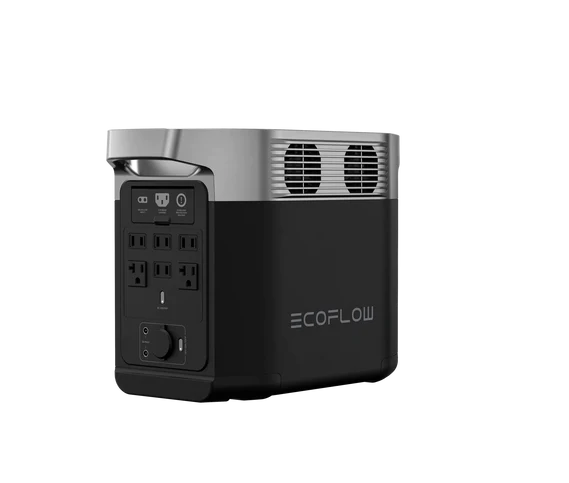 Back Side Of The EcoFlow DELTA 2 Portable Power Station