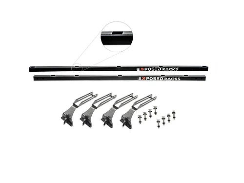 Exposed Racks 9755 Black No Drill Roof Rack Hard Top Jeep JL/JT