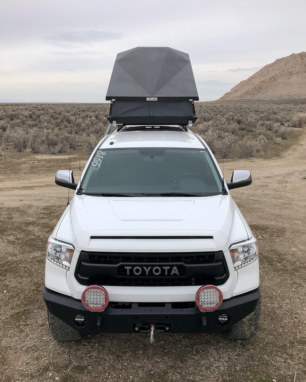 Image showing the eezi-awn hard shell rtt mounted on toyota