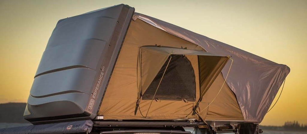 arb esperance roof top tent ARB Esperance Compact Hard Shell Rooftop Tent 802200