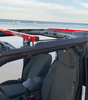 EXR 9756 Red Under Soft Top Click-In Roof Racks Jeep Wrangler JL & Gladiator JT 2-Door