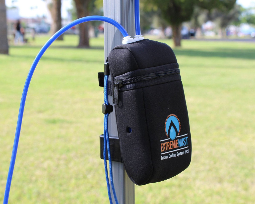 Portable Misting System from Extrememist Mounted outdoor
