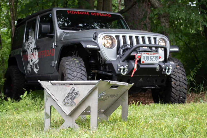 Fishbone Fire Pit Easy Assemble Portable Kitchen