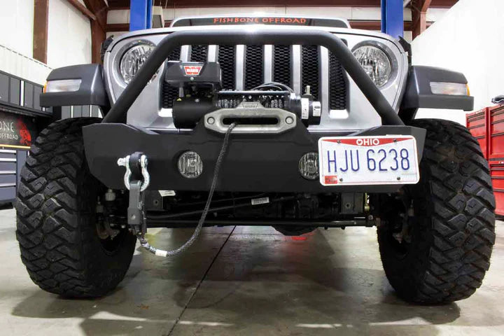 Winch Mounted Mako Front Bumper for Jeep Wrangler and Jeep Gladiator JT