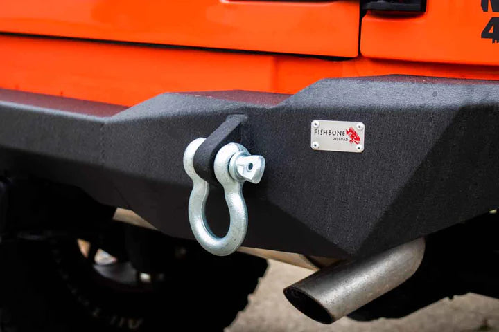 Fishbone Mako Rear Bumper with D-Rings for Jeep Wrangler JK