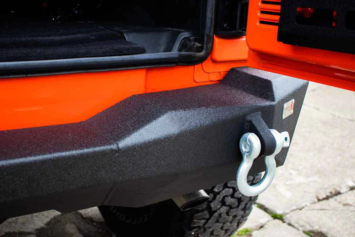 Wide Clearance Tailgate Steps for Fishbone Mako Rear Bumper for Jeep Wrangler JK