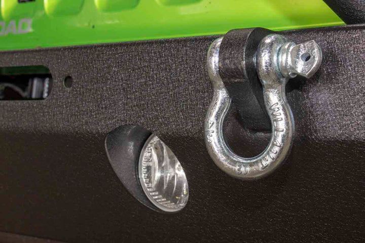 D-Rings and LED option for Fishbone Mid-Width Front Winch Bumper