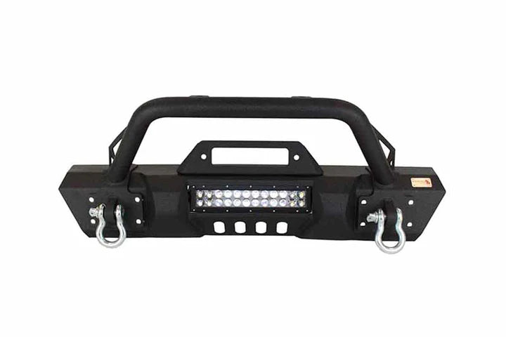 Fishbone Stubby Front Winch Bumper for Jeep Wrangler JK