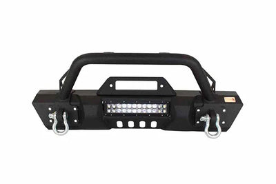 Fishbone Stubby Front Winch Bumper for Jeep Wrangler JK