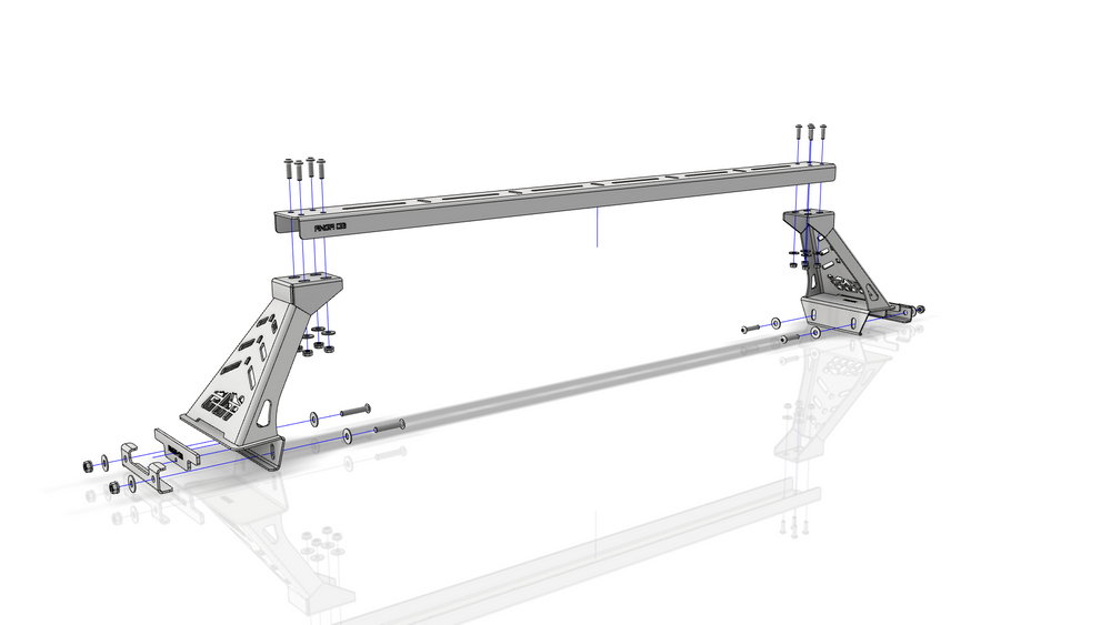 Parts Guide for Overland Bed Bar CBI Offroad Fab