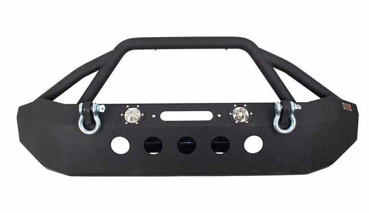 Front Full Width Winch Bumper with LED for Jeep Wrangler JK by Fishbone Offroad