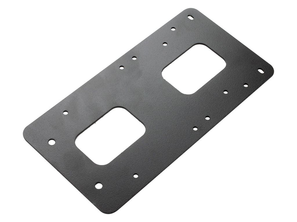 Front Runner Battery Device Mounting Plate In Black Finished