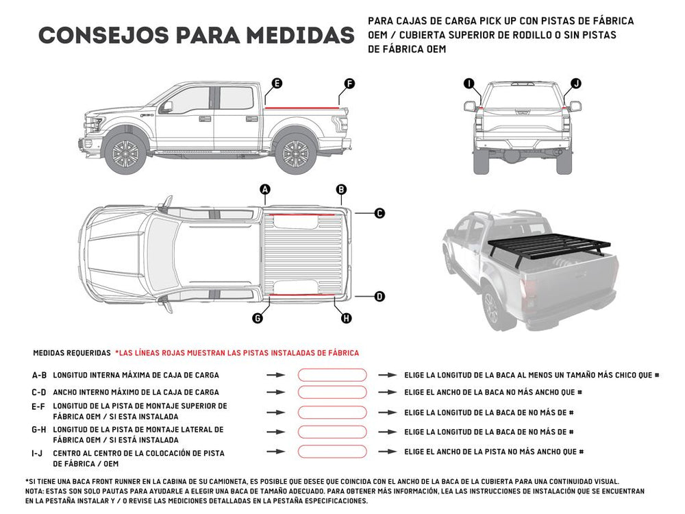 Front Runner Pickup Truck Slimline II Load Bed Rack Kit / 1475 (W) x 1560 (L)