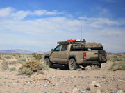 Front Runner Slimline II Load Bed Rack Kit For Toyota Tacoma (2005-Current) behind view