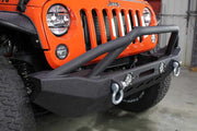 Jeep Wrangler JK Front Winch Bumper Full Width with LED Light