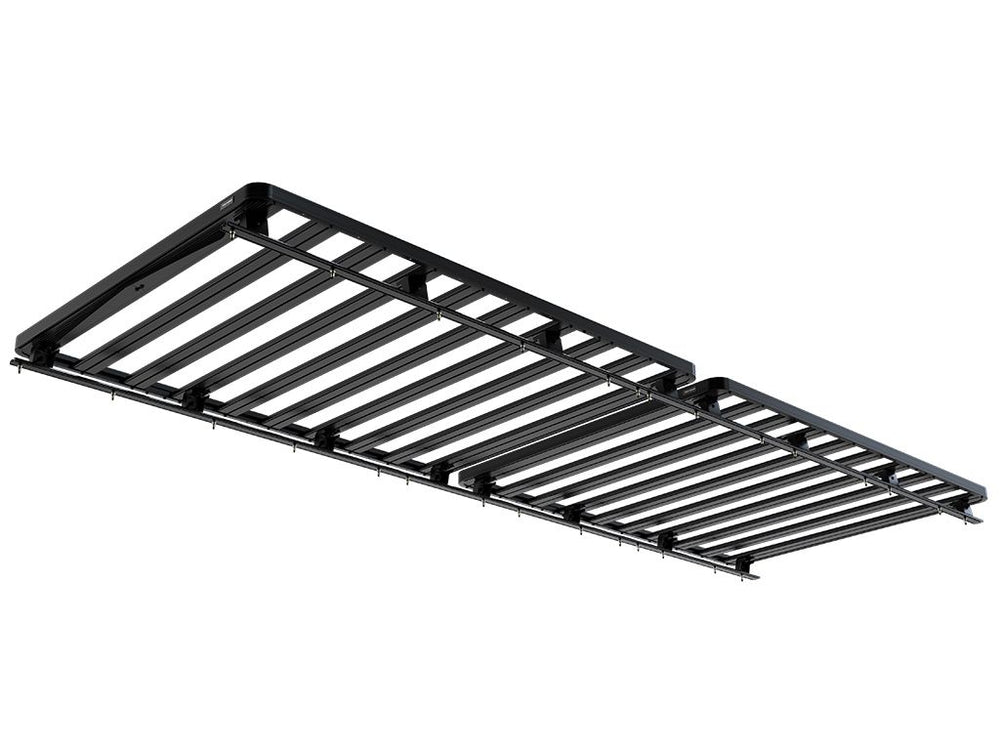 Front Runner Slimline II Roof Rack Kit For Mercedes Benz Sprinter 170/L3/LWB without OEM Tracks (2006-Current) feet tracks view