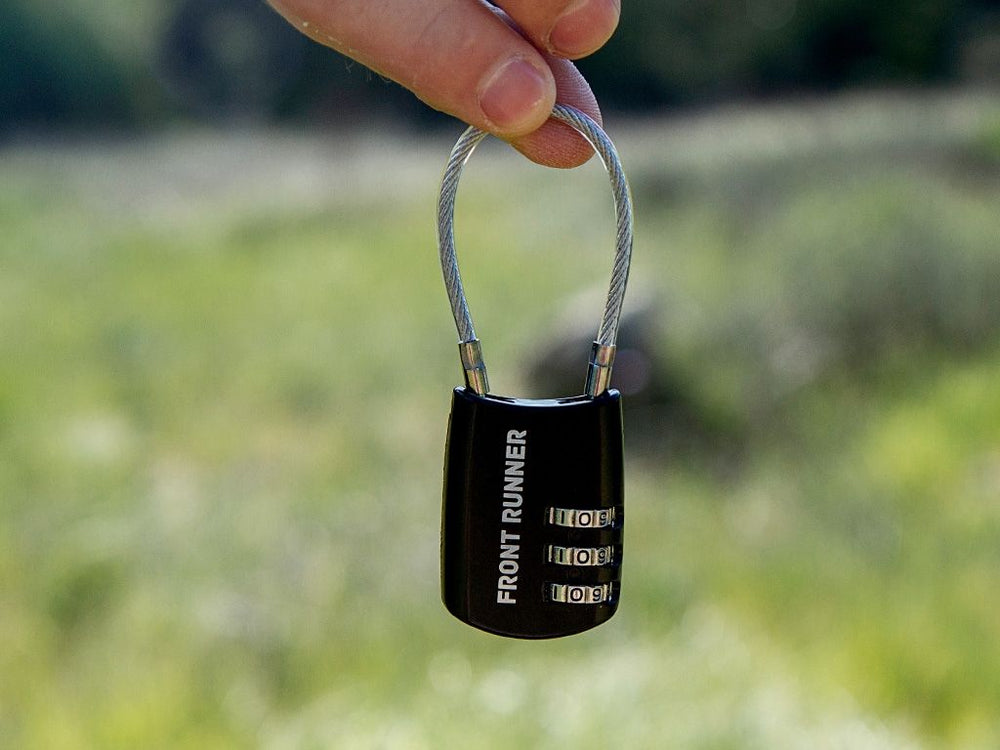 Rack Accessory Lock with Heavy-Duty Zinc Alloy Material and Stainless Steel Wire