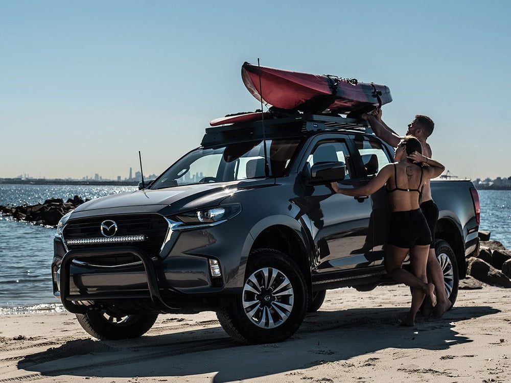 Mount your gear and outdoor accessory using the Slimline II Roof Rack Kit by Front Runner