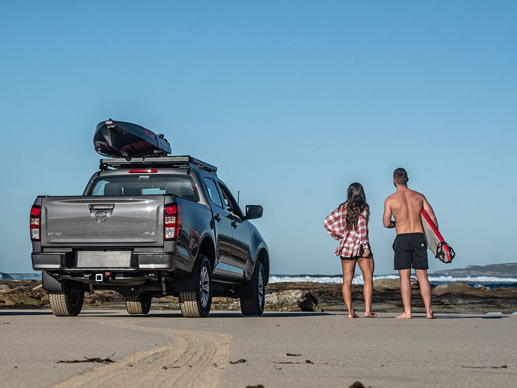 Take on new adventure with your Mazda BT50. Install Slimline II Roof Rack Kit by Front Runner Outfiiters!