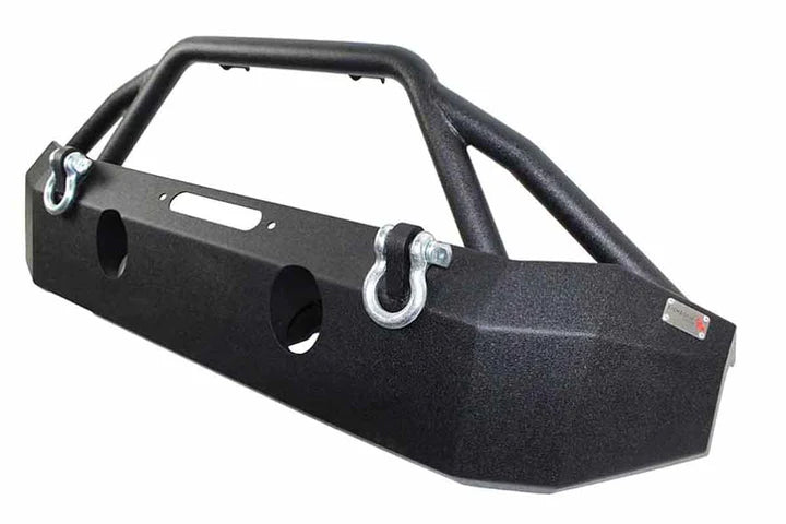 Fishbone Front Full Width Winch Bumper for Jeep Wrangler JK with D-Rings