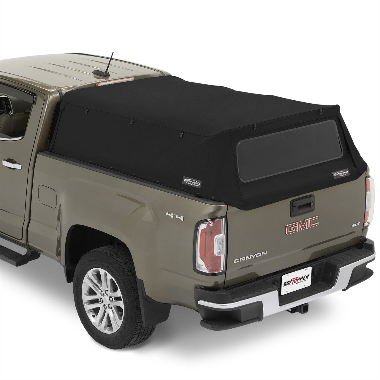 Image showing  black SofTopper mounted on GMC Canyon