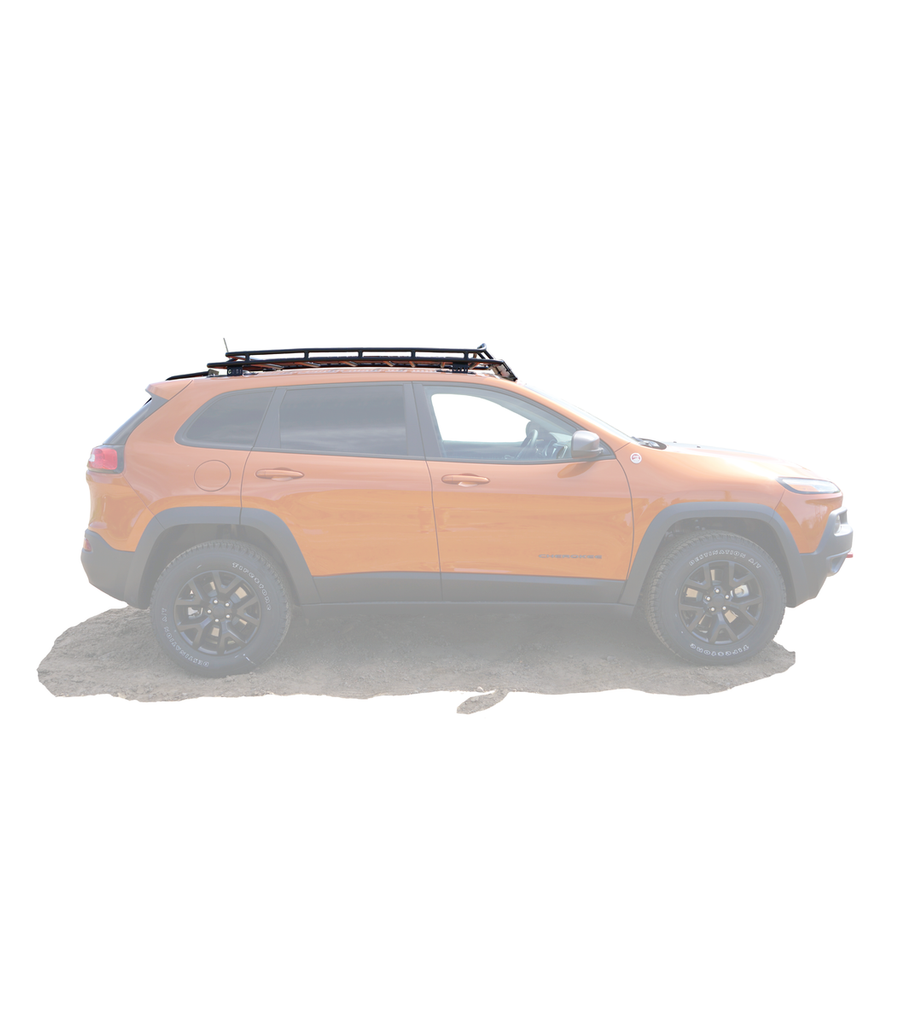 GOBI Stealth Rack for Jeep Cherokee KL w/ Multi-Light Setup & No Sunroof