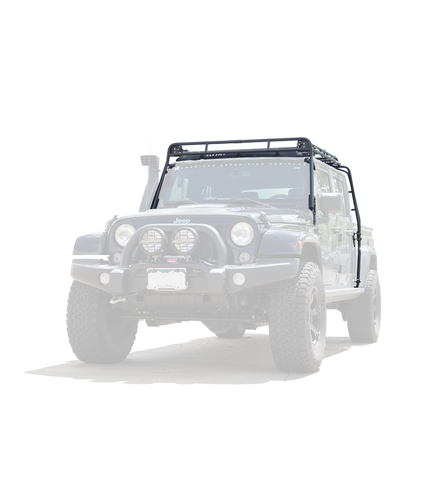 GOBI Stealth Roof Rack for Jeep AEV Brute w Multi Light Setup