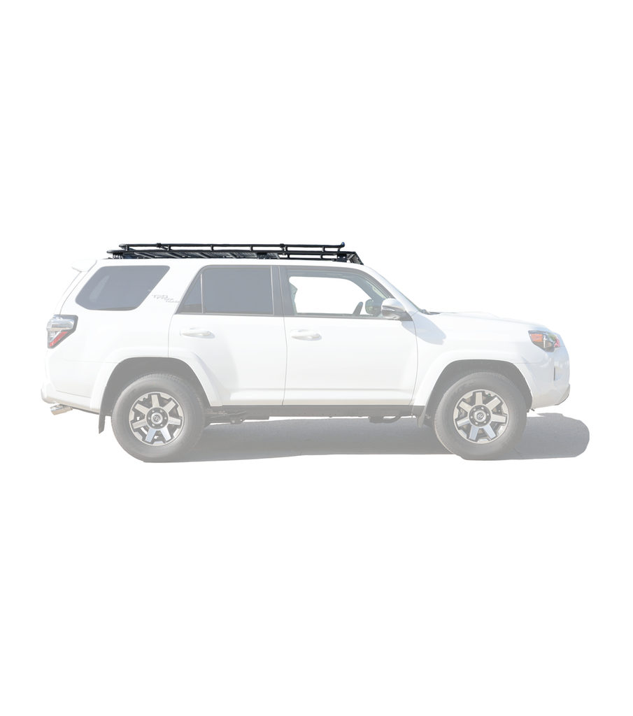 GOBI Stealth Roof Rack for TOYOTA 4Runner 5th Gen. with Sunroof 40” LED Set Up on Top of Car Side View