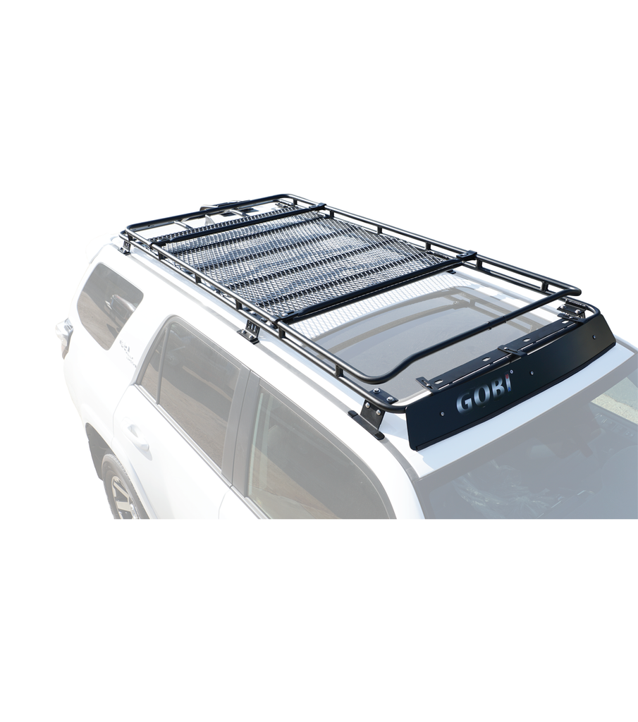 GOBI Stealth Roof Rack for TOYOTA 4Runner 5th Gen. with Sunroof 40” LED Set Up on Top of Car Top View
