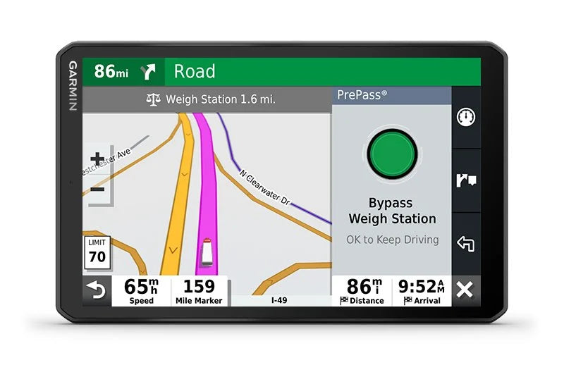 Garmin Truck Navigation - Built-in Notifications