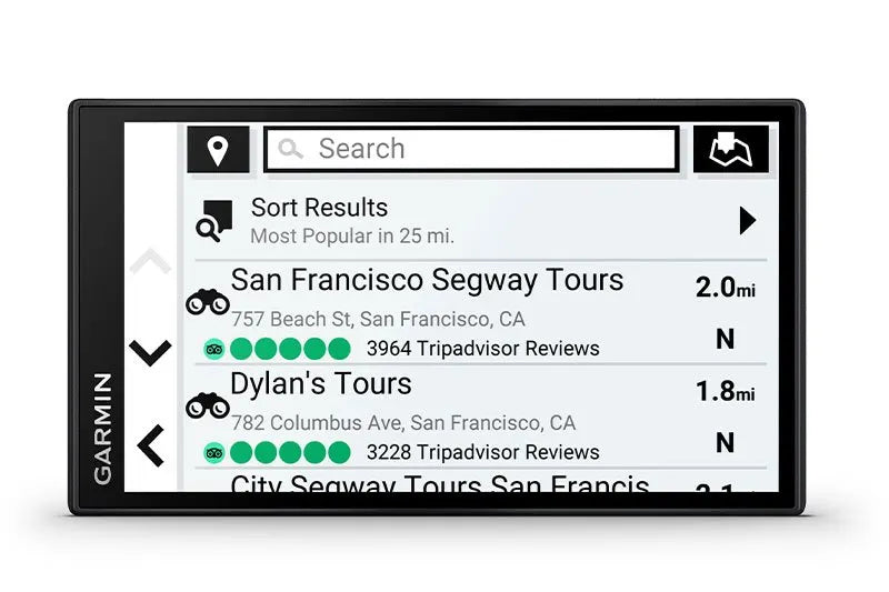 Garmin GPS Trip Advisor