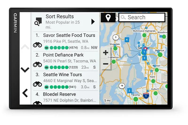 Garmin DriveSmart GPS TripAdvisor App