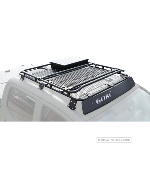 Gobi Stealth Rack Toyota Tacoma Lightbar LED setup with Sunroof Insert