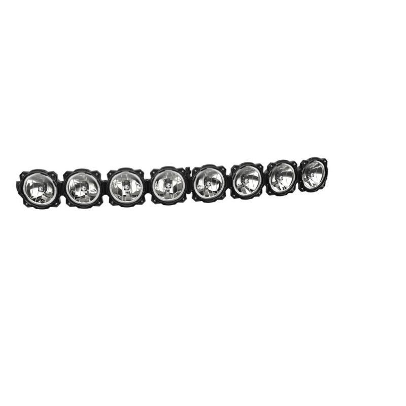 KC Hilites Gravity Pro6 LED Light Bar 8-Light 50" Curved Orientation