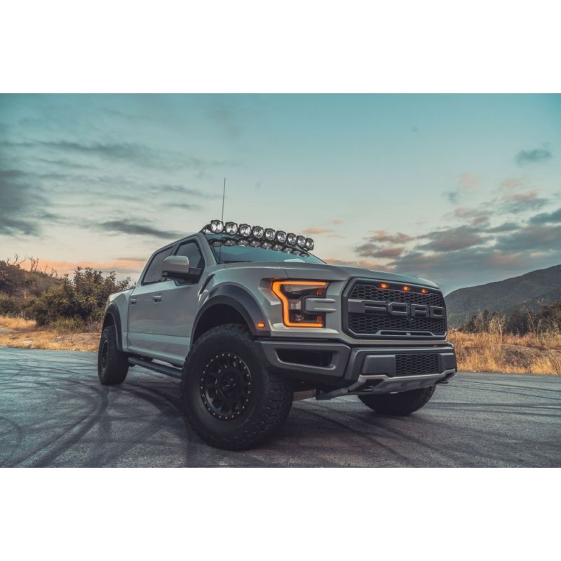 KC Hilites Gravity Pro6 LED 57 inches mounted to Ford Off-road truck Raptor F150